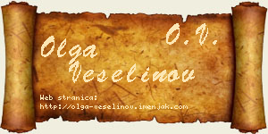Olga Veselinov vizit kartica